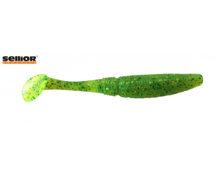 Ripper Sellior Predator Long Shad Green Glitter 75mm / 6ks