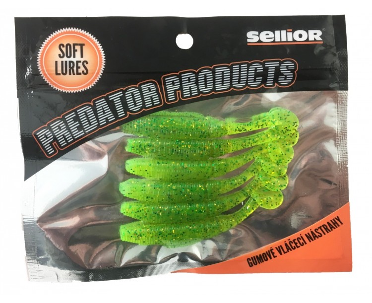 Ripper Sellior Predator Long Shad Green Glitter 75mm / 6ks