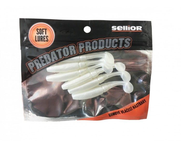 Ripper Sellior Predator Long Shad White 75mm / 6ks