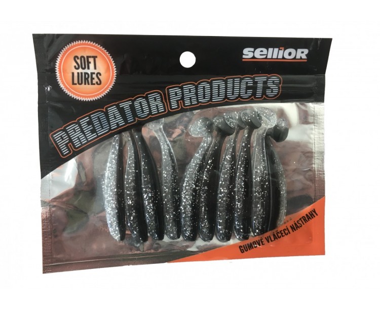 Twister Sellior Predator Black Gllitter 68mm /10ks