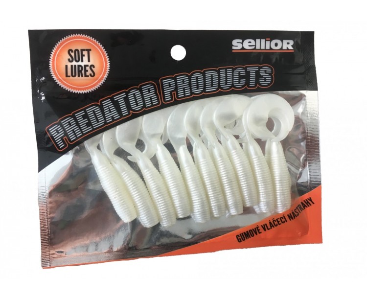 Twister Sellior Predator Tailsoft white 65mm /10ks