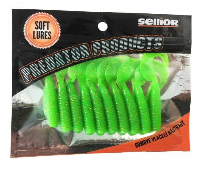 Twister Sellior Predator Tailsoft Green 65mm /10ks