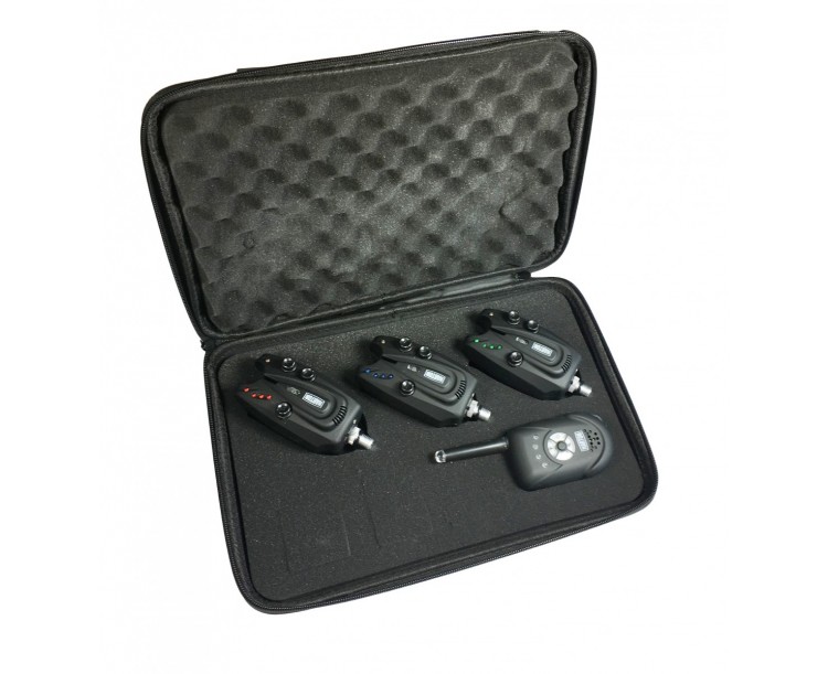 Akce Sada hlásičů Harton H2 3+1 + 2x indikátor Sellior Carp Swing (červený, zelený, modrý)