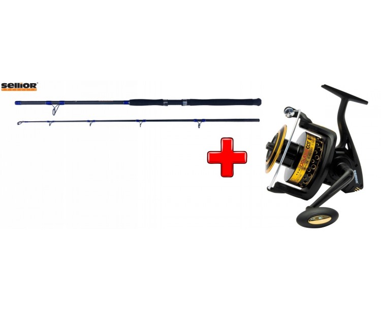 Prut Sellior Gladius 2,1m 400-600g + naviják Sellior Doublecat 80