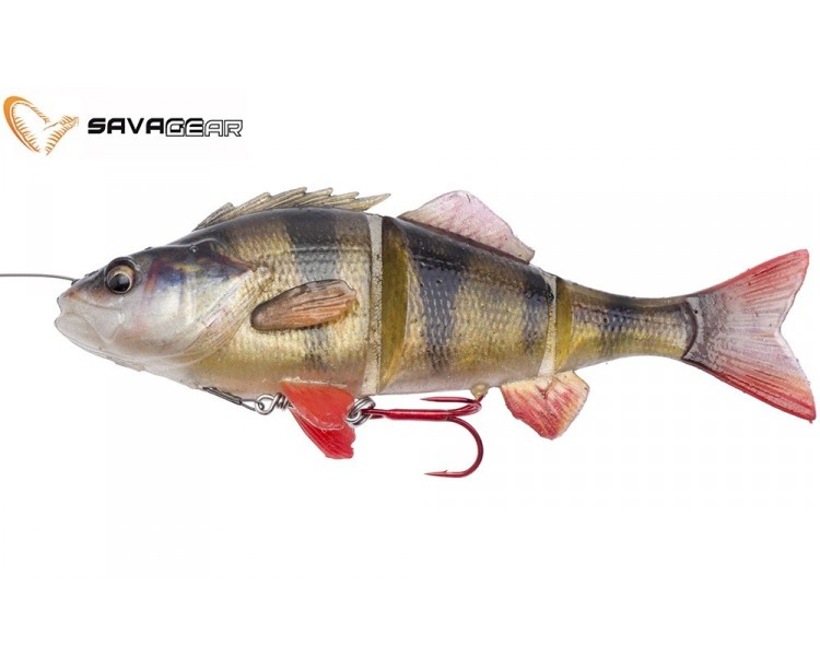 Savage Gear Gumová Nástraha 4D Line Thru Perch SS 01 Perch 17cm 63g