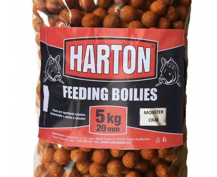 Krmné Boilies Harton 20mm / 5kg příchuť Monster Crab