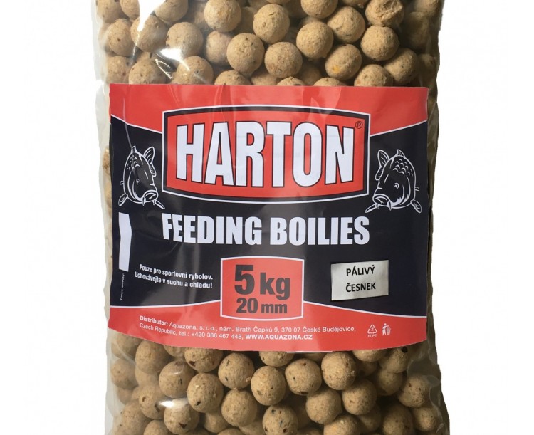 Krmné Boilies Harton 20mm / 5kg příchuť Pálivý Česnek