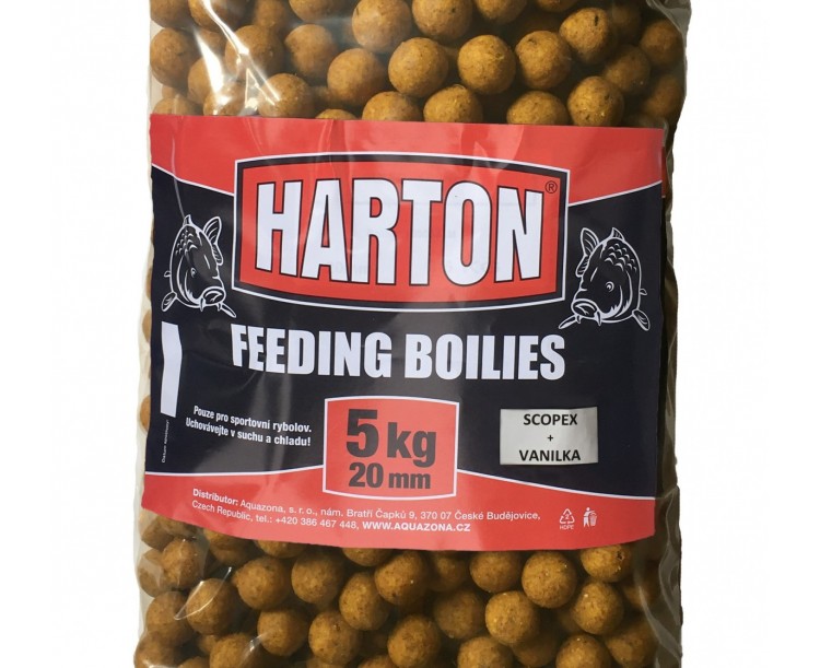 Krmné Boilies Harton 20mm / 5kg příchuť Scopex + Vanilka