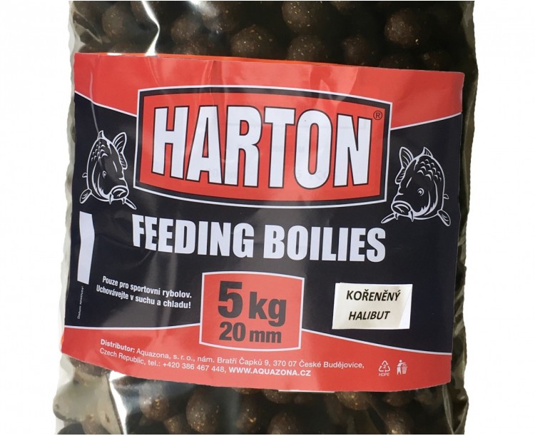 Krmné Boilies Harton 20mm / 5kg příchuť Kořeněný halibut