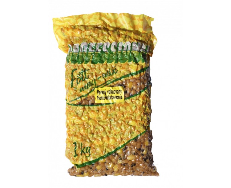 Kukuřice + Pšenice + Konopí Professional Vařená Vakuovaná - 1kg