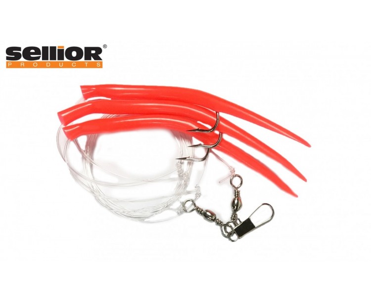 Mořský návazec "Paprika" Sellior - červená vel.4/0