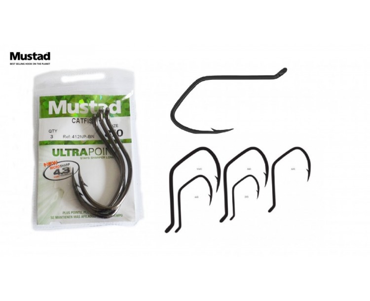 Háček Mustad Catfish vel.4/0 / 5ks