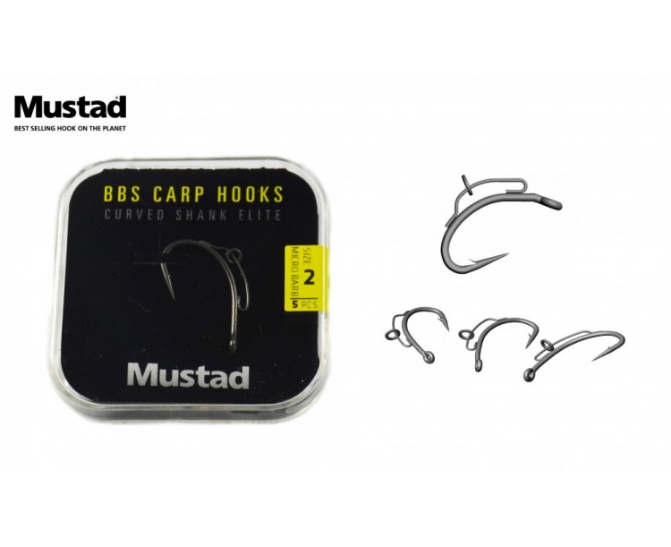 Háček Mustad BBS Curve Shank Elite vel.6 / 5ks