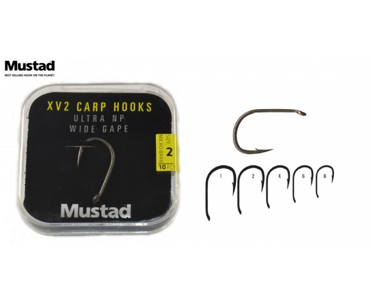 Háček Mustad XV2 Wide Gap vel.2 / 10ks