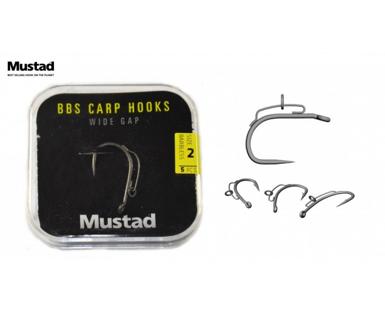 Háček Mustad BBS Wide Gap vel.6 / 5ks - BEZ PROTIHROTU!