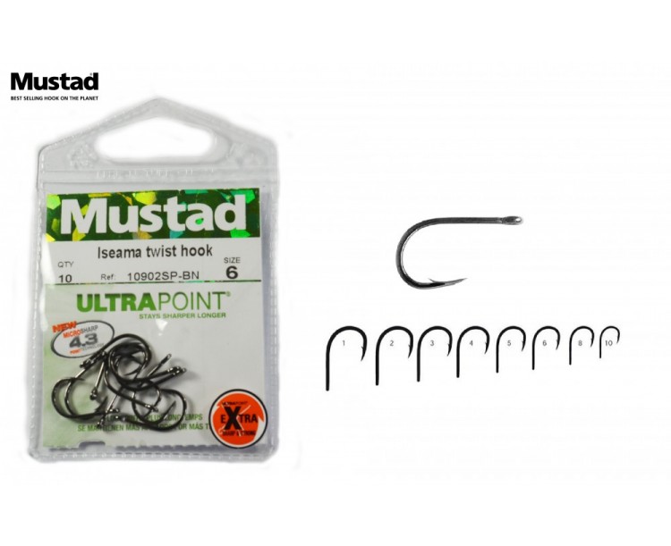 Háček Mustad Iseama Twist vel.2 / 10ks