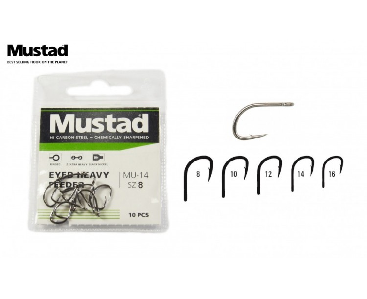 Háček Eyed Heavy Feeder vel. 8 / 10ks