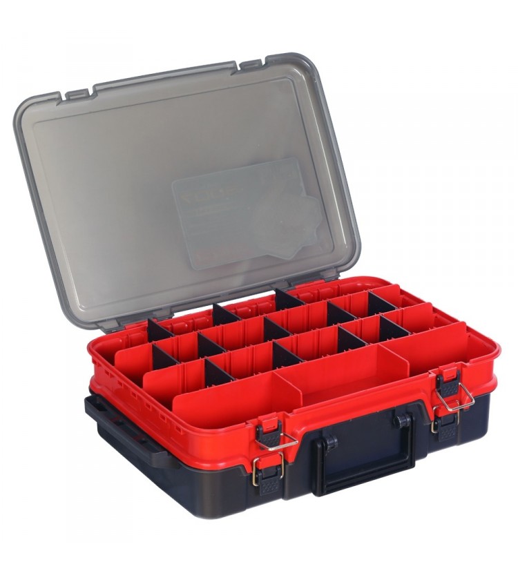 Kufřík plastový Hell Cat TB Double Layer ( Red-Grey )