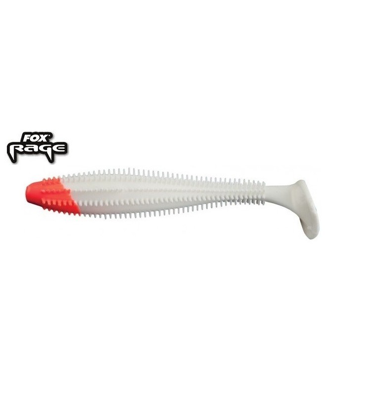 Fox Rage Spikey Shad 90mm Bulk Red Head