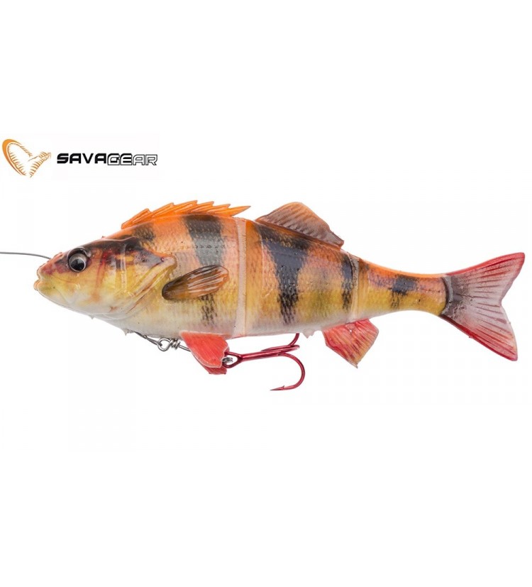 Savage Gear Gumová Nástraha 4D Line Thru Perch SS 03 Albino 17cm 63g