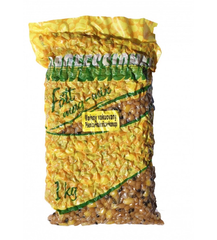 Partikl Kukuřice + Pšenice + Konopí Professional Vařená Vakuovaná - 1kg