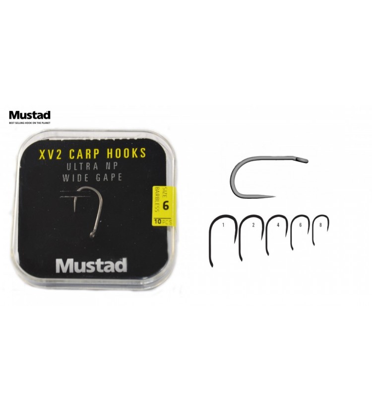 Háček Mustad XV2 Wide Gap - BEZ PROTIHROTU!