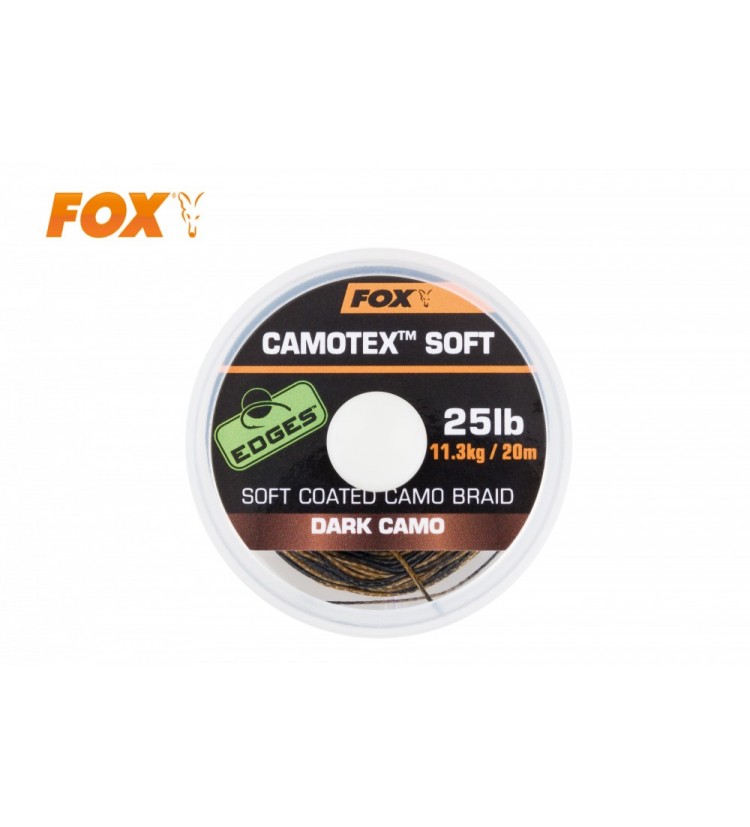 Návazcová šňůra Fox Camotex Dark Soft 11,3kg / 20m