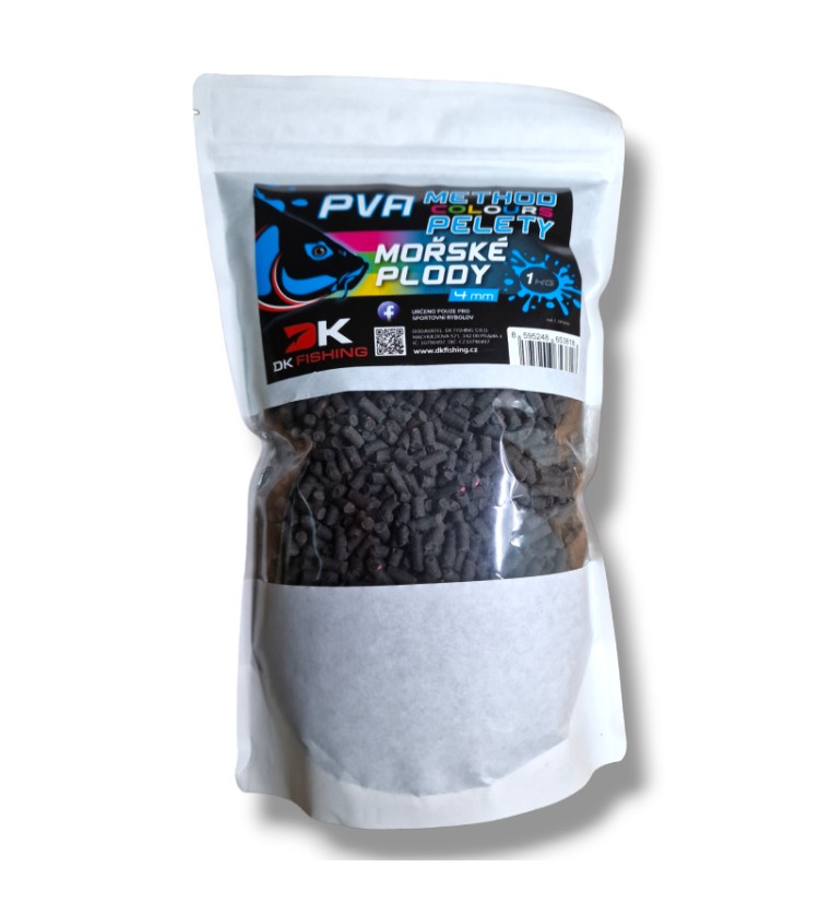 DK FISHING PVA method color mořské plody 1kg