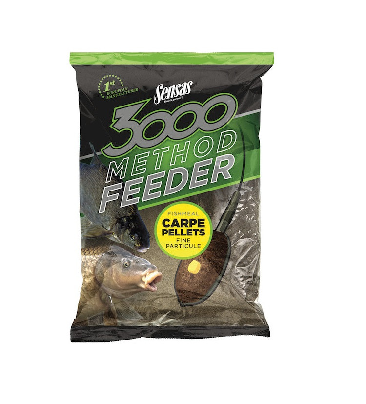 Krmítková Směs Sensas 3000 Method Feeder Carpe Pellets 1kg