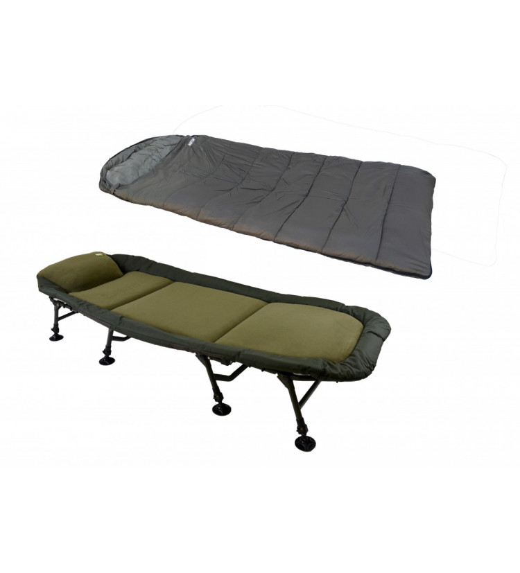 Lehátko Harton Comfort Flat 8-legs + spací pytel Harton Basic