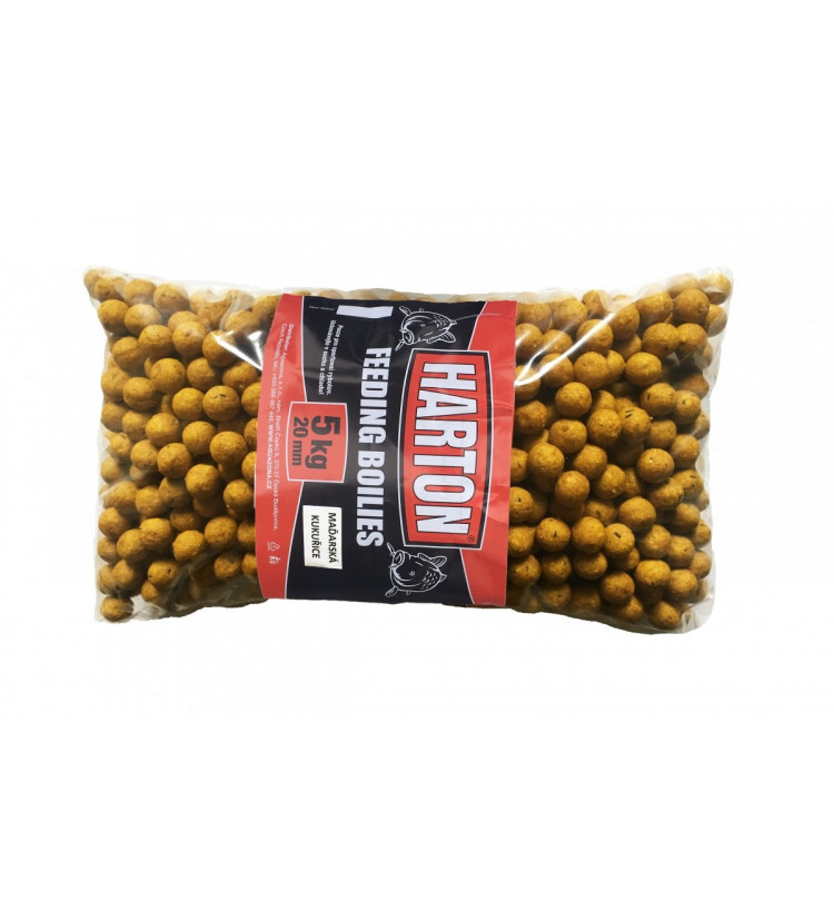 Krmné Boilies Harton 20mm / 5kg příchuť Maďarská kukuřice