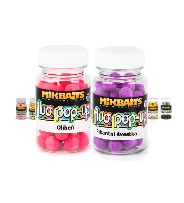 Mikbaits Mini Plovoucí Boilie Fluo 60 ml 10 mm