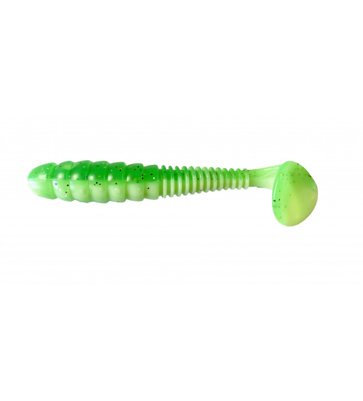 Sellior gumová nástraha Worm Fluogreen 8 cm / 6 ks