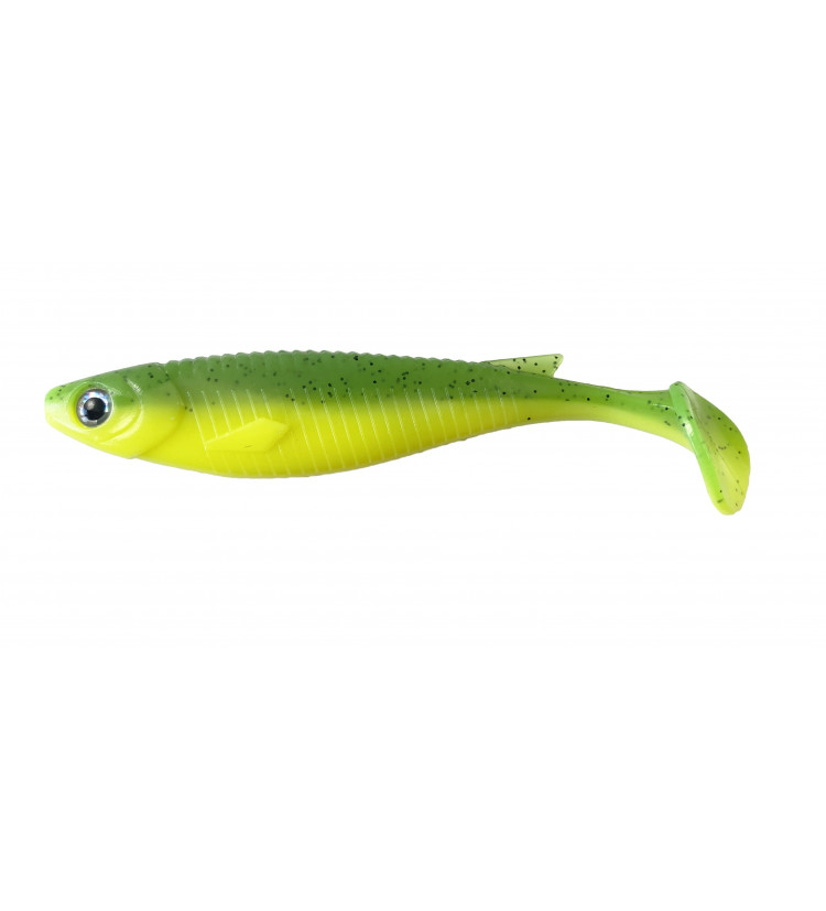 Sellior gumová nástraha Real Shad Fluo Green 10 cm / 5 ks