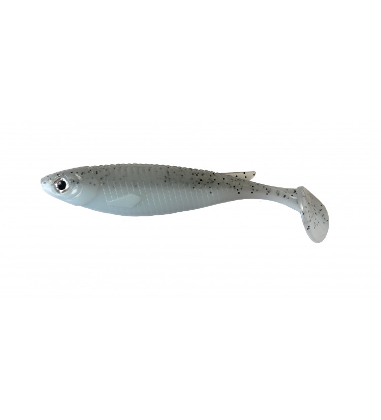 Sellior gumová nástraha Real Shad White Silver10 cm / 5 ks