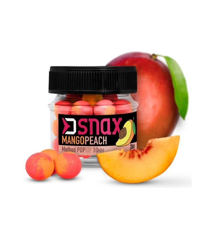 Delphin Pop Up Nástraha D Snax Pop Mango Broskev 20 g 10 mm