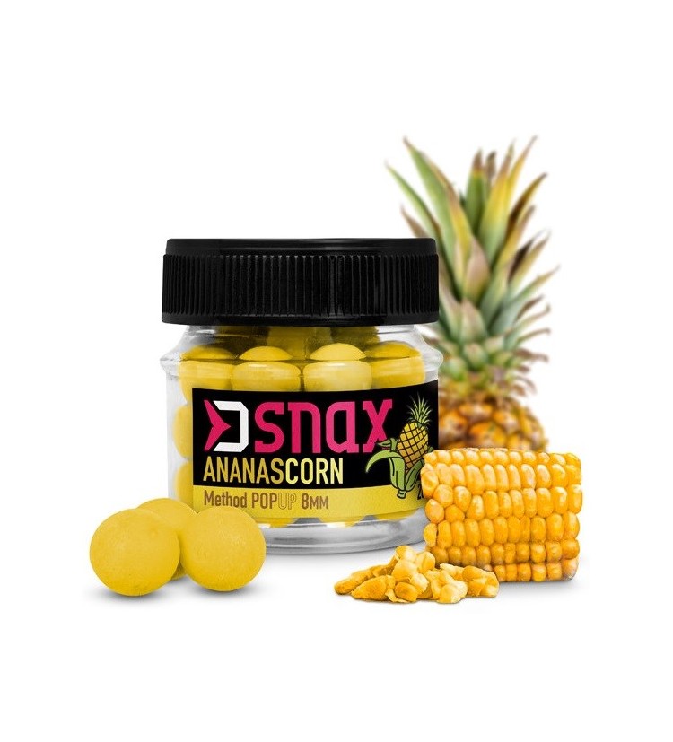 Delphin Pop Up Nástraha D Snax Pop Kukuřice Ananas 20 g 10 mm