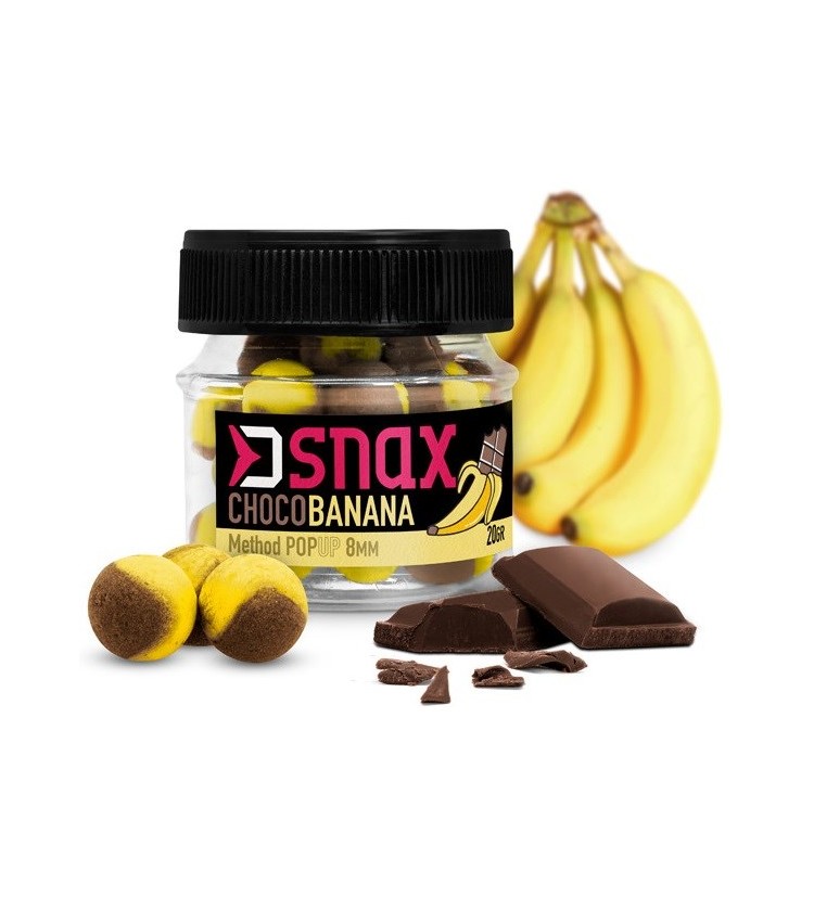 Delphin Pop Up Nástraha D Snax Pop Čokoláda Banán 20 g 10 mm