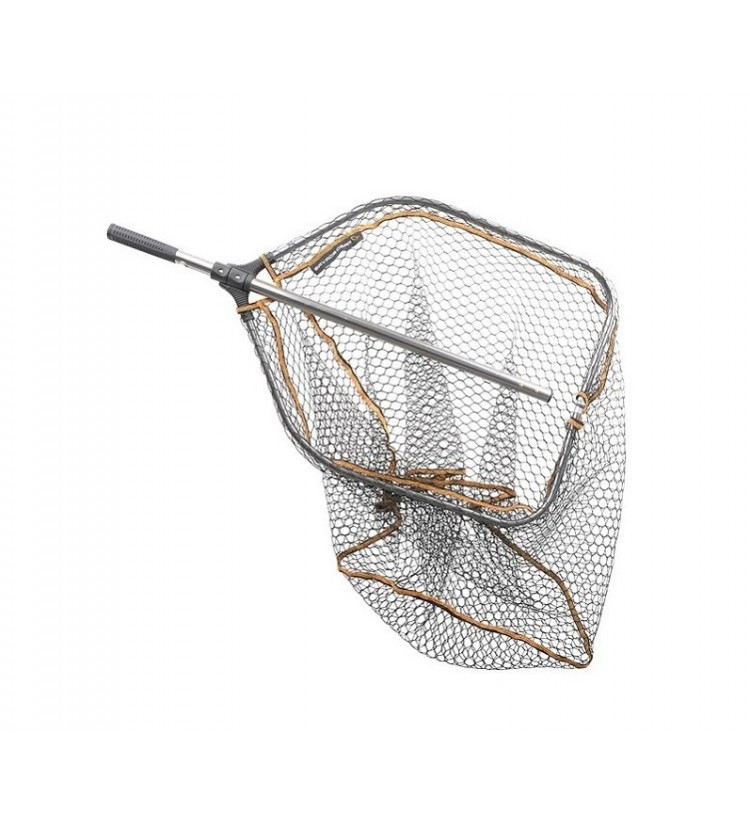 Savage Gear Podběrák Pro Folding Rubber Large Mesh Folding (65x50 cm)