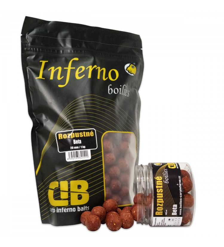 Carp Inferno Rozpustné Boilies Hot Line Beta|20 mm 300 ml