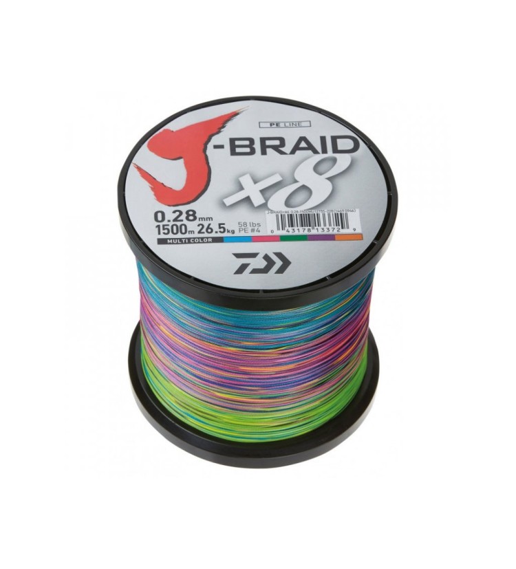 Daiwa pletená šňůra J-BRAID Grand X8 Multicolor