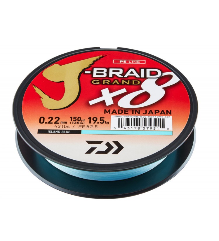 Daiwa pletená šňůra J-Braid Grand Blue 135 m