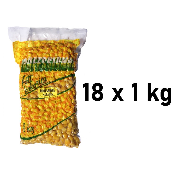 Partikl Kukuřice Professional Vařená Vakuovaná - Nature 18 x 1 kg