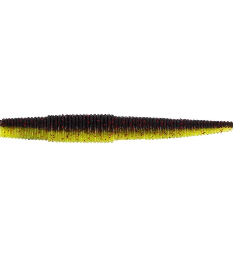 Westin gumová nástraha Ned Worm Black/Chartreuse 9 cm 5 g / 6 ks