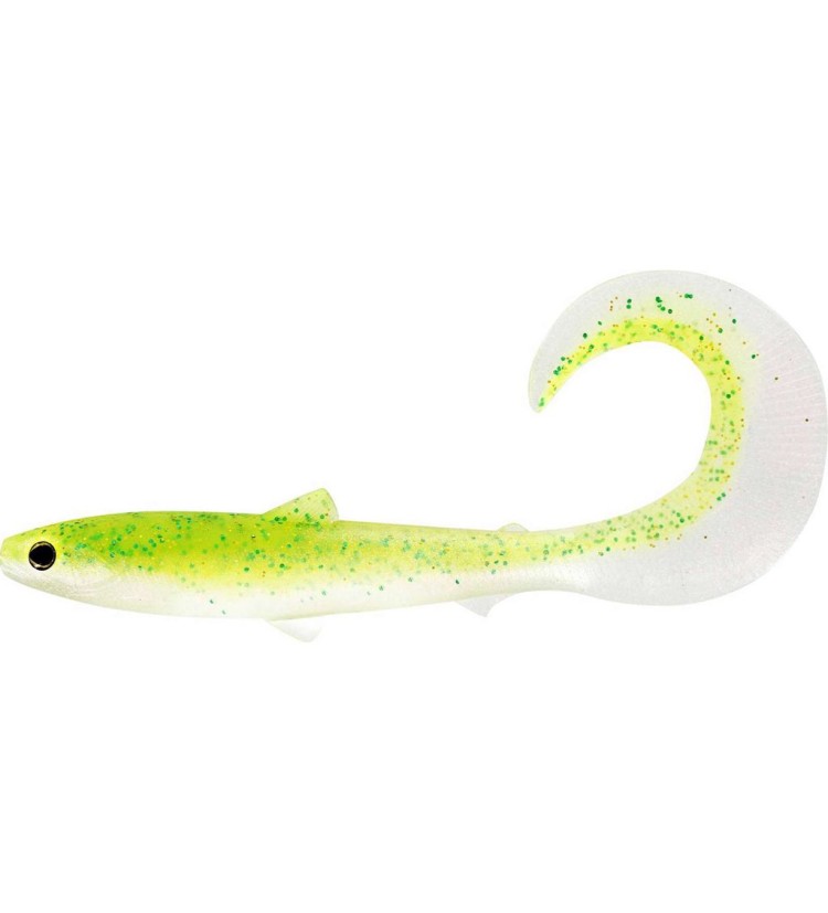 Westin gumová nástraha BullTeez Curltail Sparkling Chartreuse 10 cm 6 g