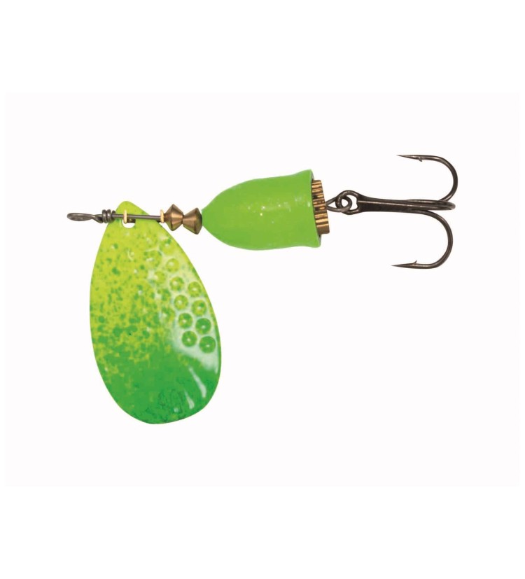 Kinetic rotační třpytka Gekko Green / Yellow