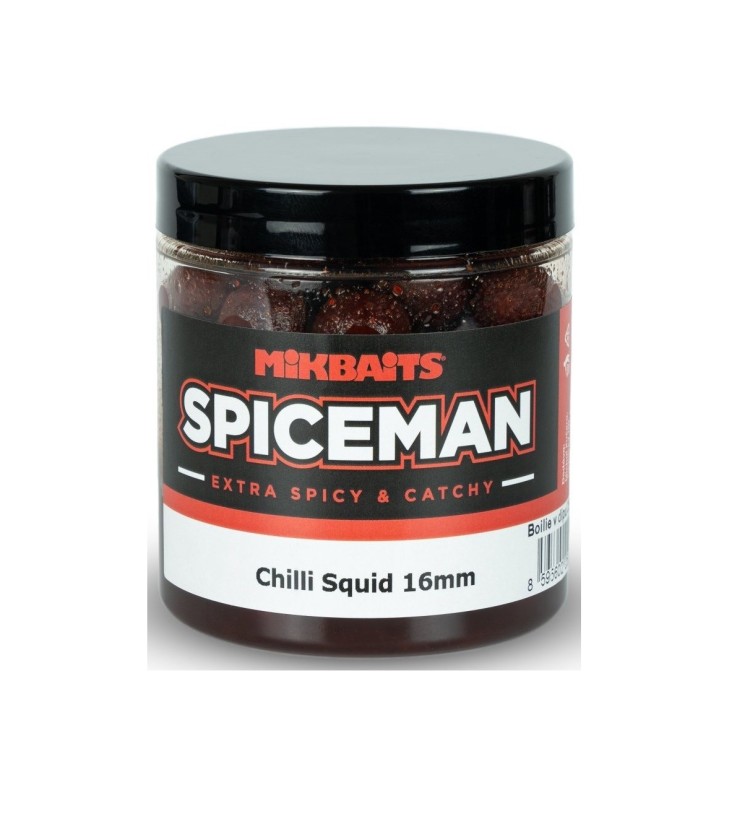 Mikbaits Boilie V Dipu Spiceman Chilli Squid 250 ml 20 mm