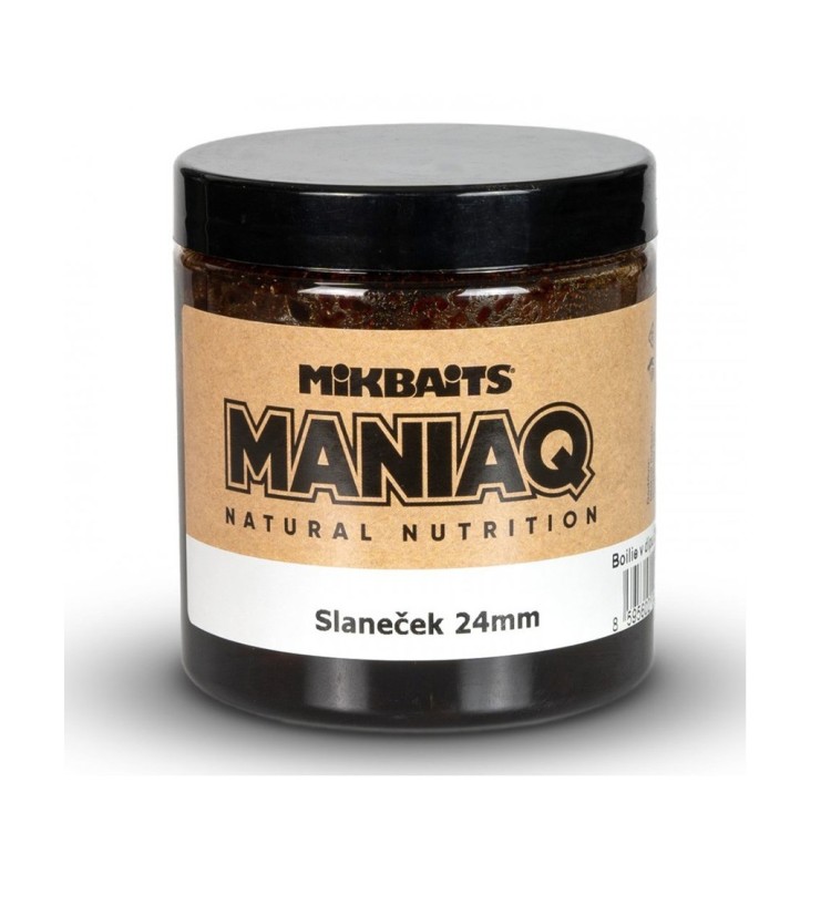 Mikbaits Boilie v Dipu ManiaQ Slaneček 250 ml 20 mm