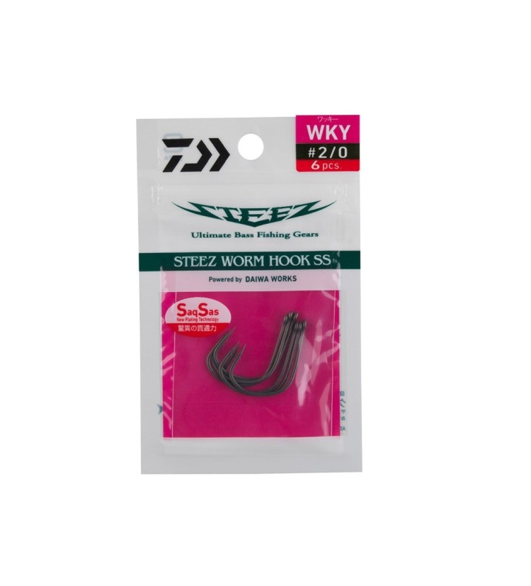 Daiwa Háček Steez Ofsetový Worm Hook SS Wos