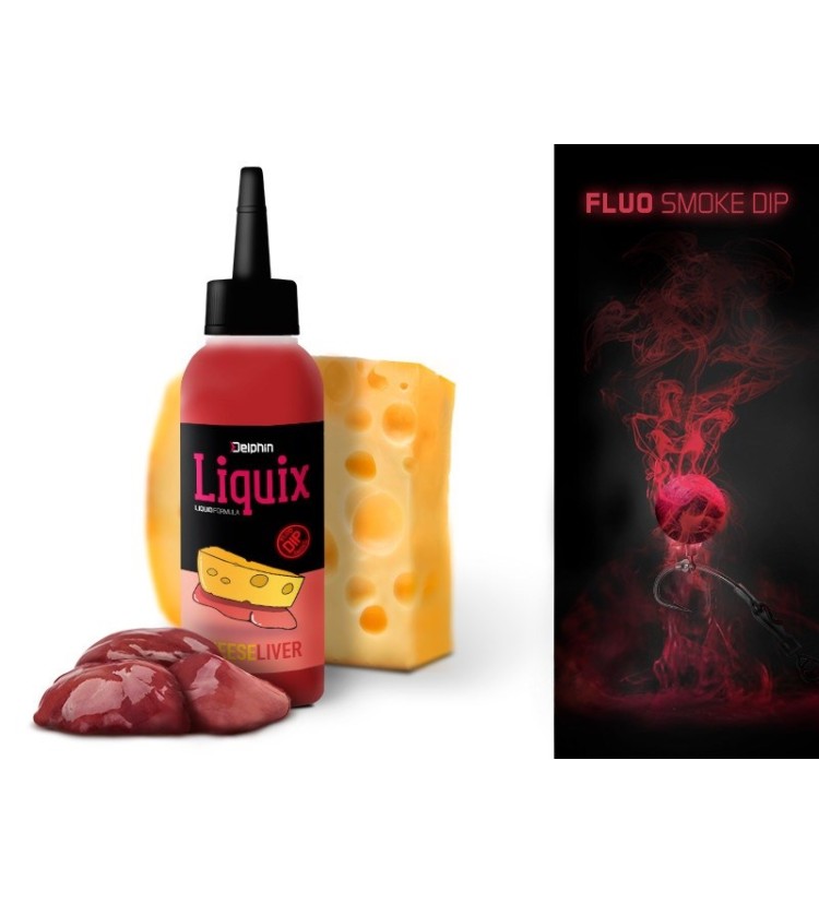 Delphin Fluo Dip D Snax Liquix 100 ml Sýr Játra